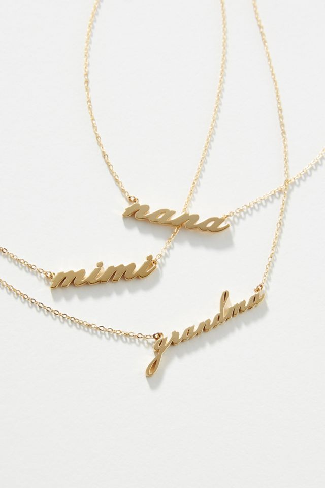 Thatch Family Monogram Necklace #2