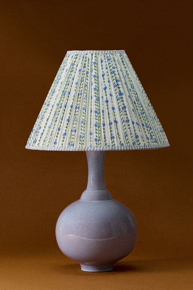 Ellen Merchant Ruched Empire Floral Cottage Lampshade #5