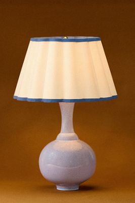 Scalloped Empire Fabric Trimmed Lampshade