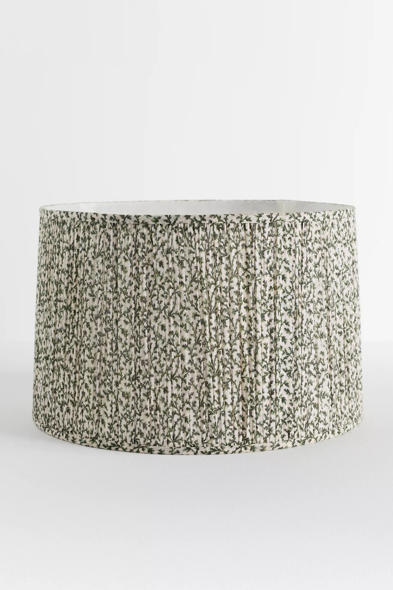 Ruched Printed Fabric Drum Lampshade - thumbnail 7