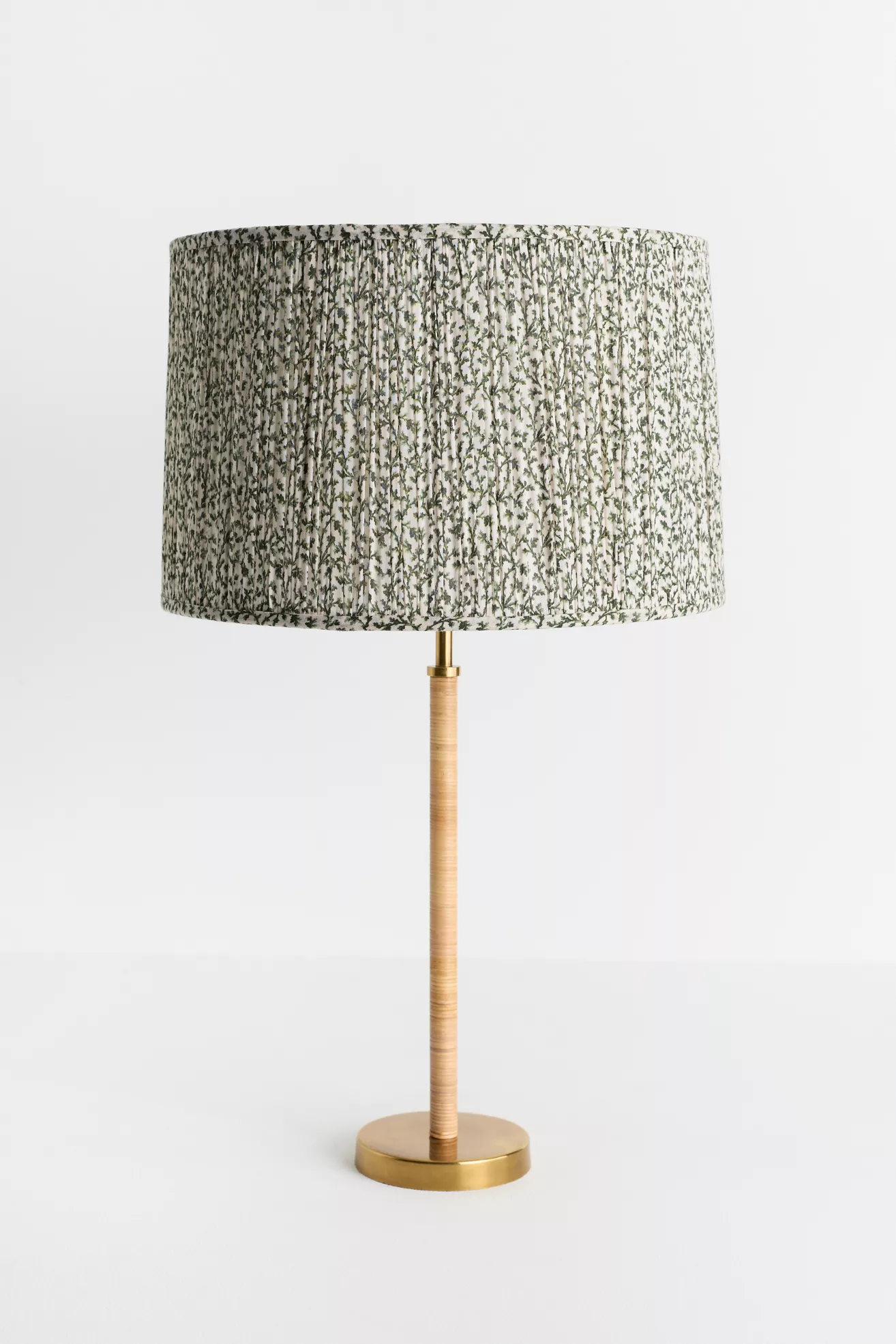 Ruched Printed Fabric Drum Lampshade - thumbnail 10