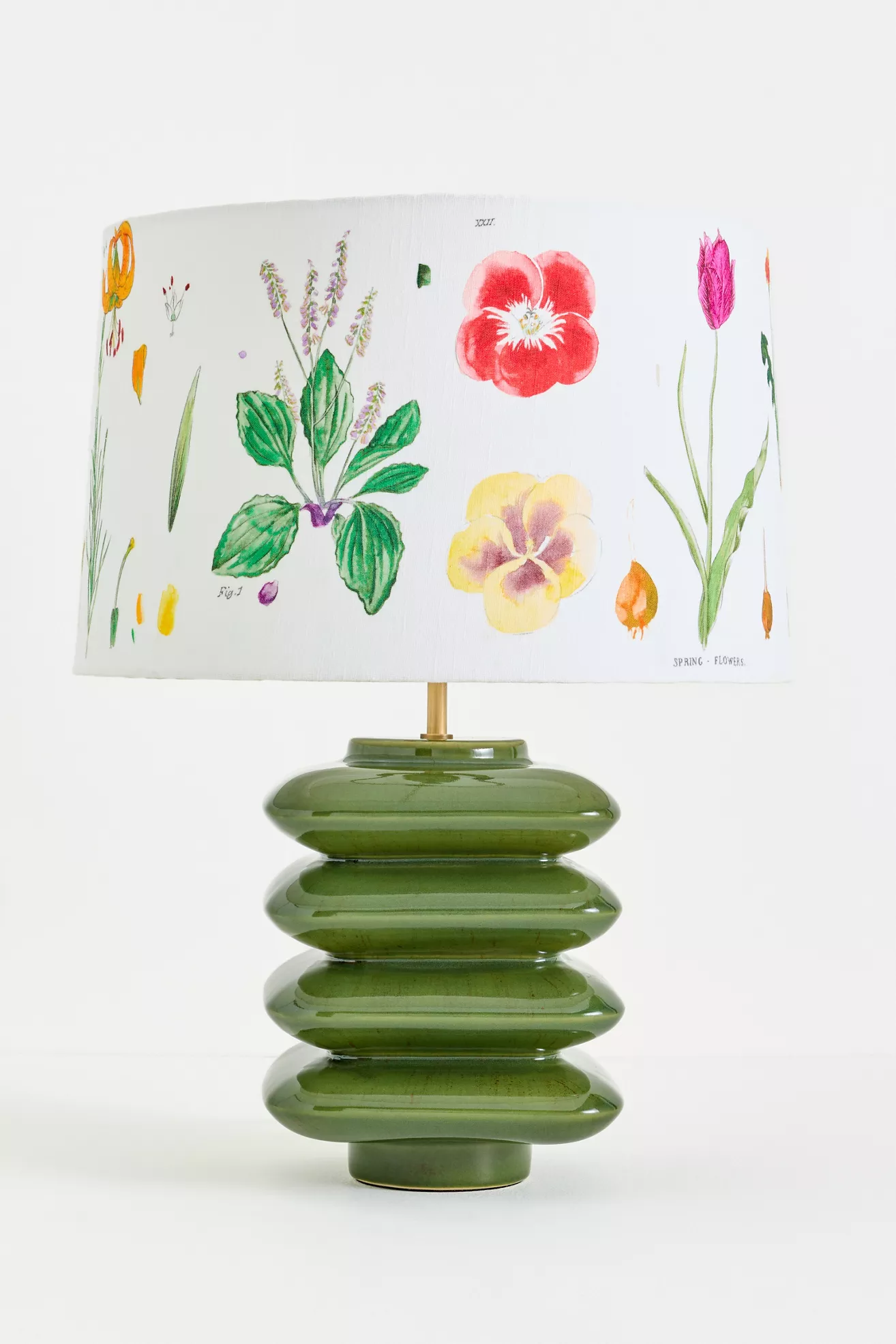 Printed Fabric Drum Lampshade - thumbnail 3