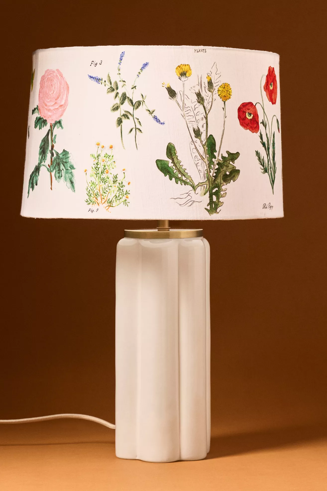 Printed Fabric Drum Lampshade - thumbnail 6