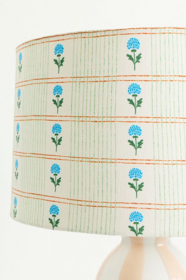 Printed Fabric Drum Lampshade #1
