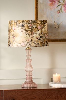 Printed Fabric Drum Lamp Shade