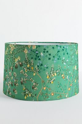 Printed Fabric Drum Lampshade
