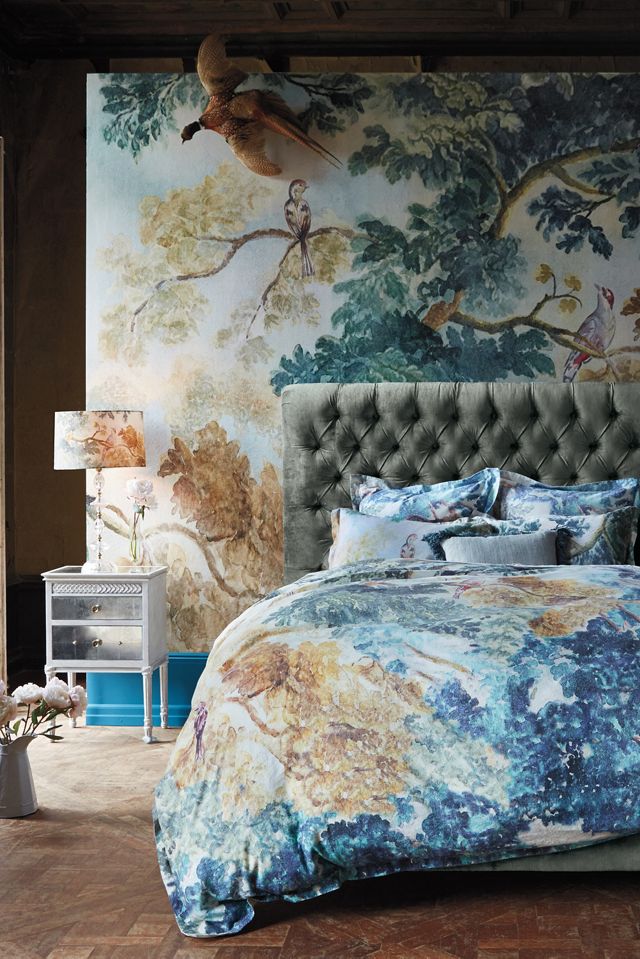 Printed Fabric Lamp Shade #1