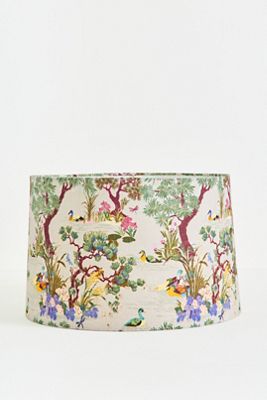 Printed Fabric Drum Lampshade