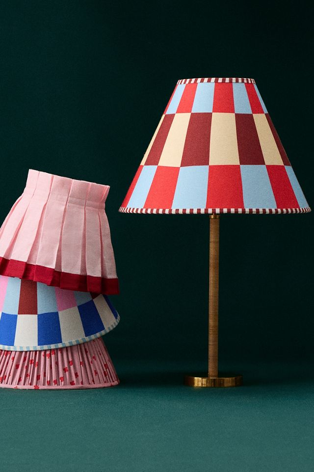 Damson Madder Geometric Printed Empire Lampshade #8