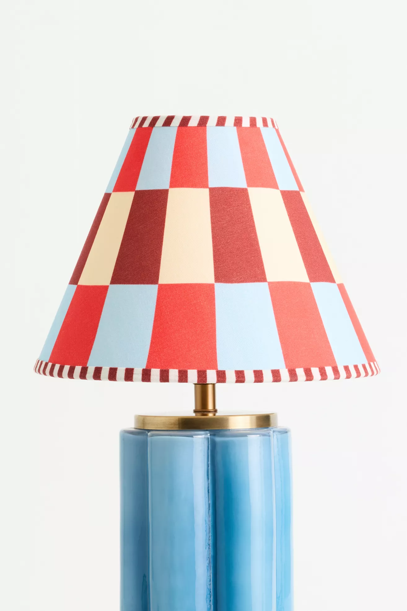 Damson Madder Geometric Printed Empire Lampshade - thumbnail 6