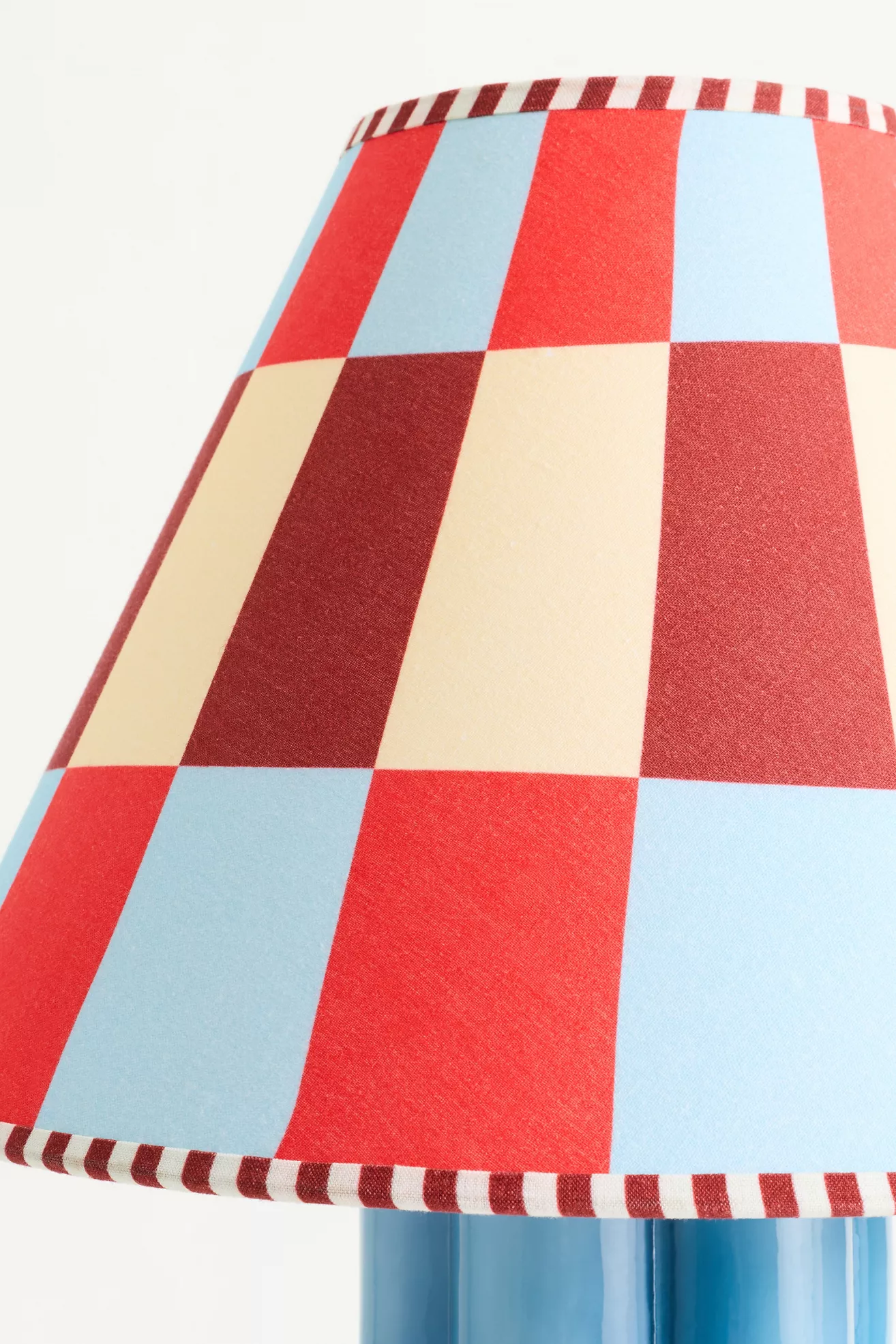 Damson Madder Geometric Printed Empire Lampshade - thumbnail 4