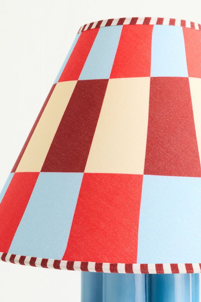 Damson Madder Geometric Printed Empire Lampshade #3