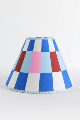Damson Madder Geometric Printed Empire Lampshade