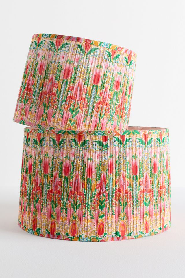 MINDTHEGAP Ruched Suzie Q Fabric Printed Drum Shade #1