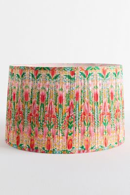 MINDTHEGAP Shirred Suzie Q Fabric Printed Drum Shade