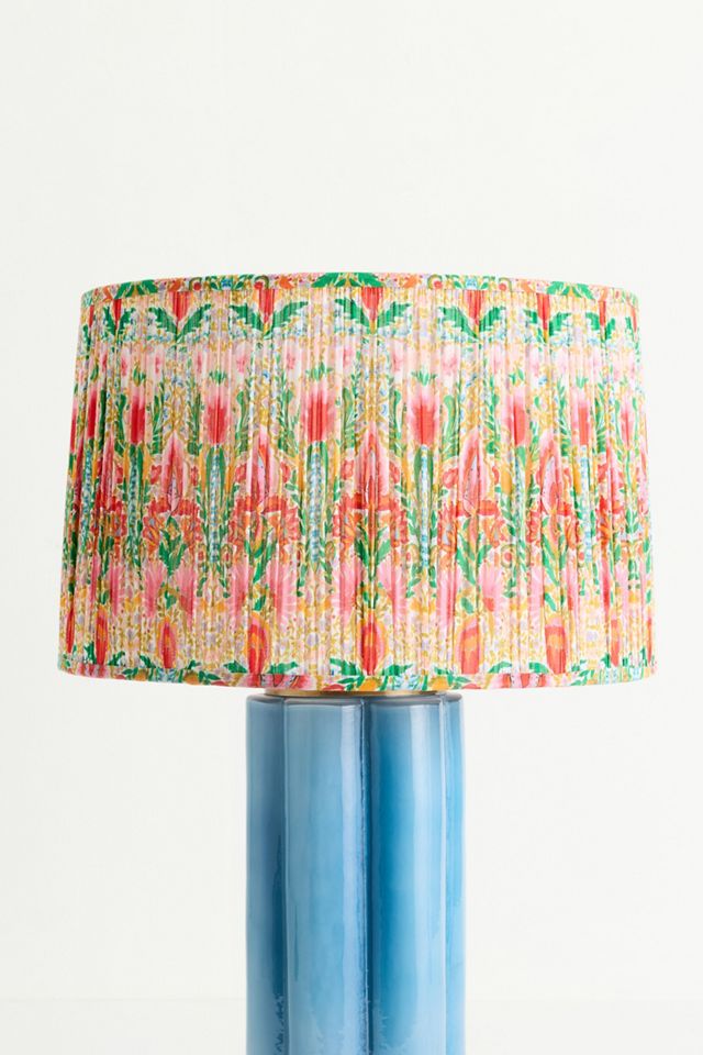 MINDTHEGAP Ruched Suzie Q Fabric Printed Drum Shade #2