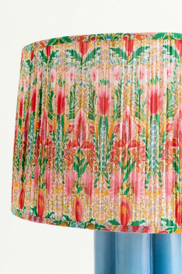 MINDTHEGAP Ruched Suzie Q Fabric Printed Drum Shade #3