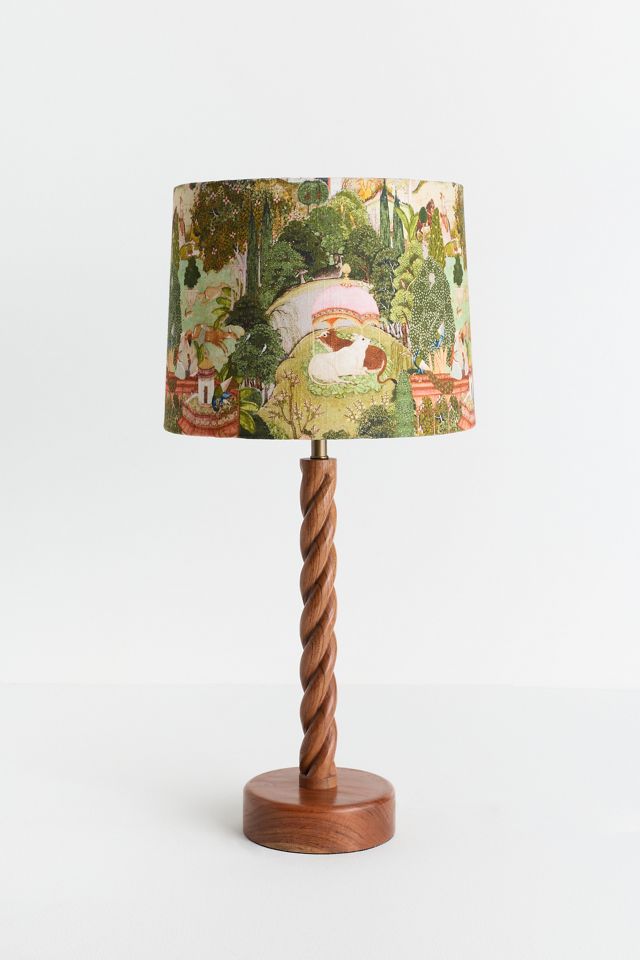 MINDTHEGAP Gardens of Jaipur Fabric Printed Drum Shade #5