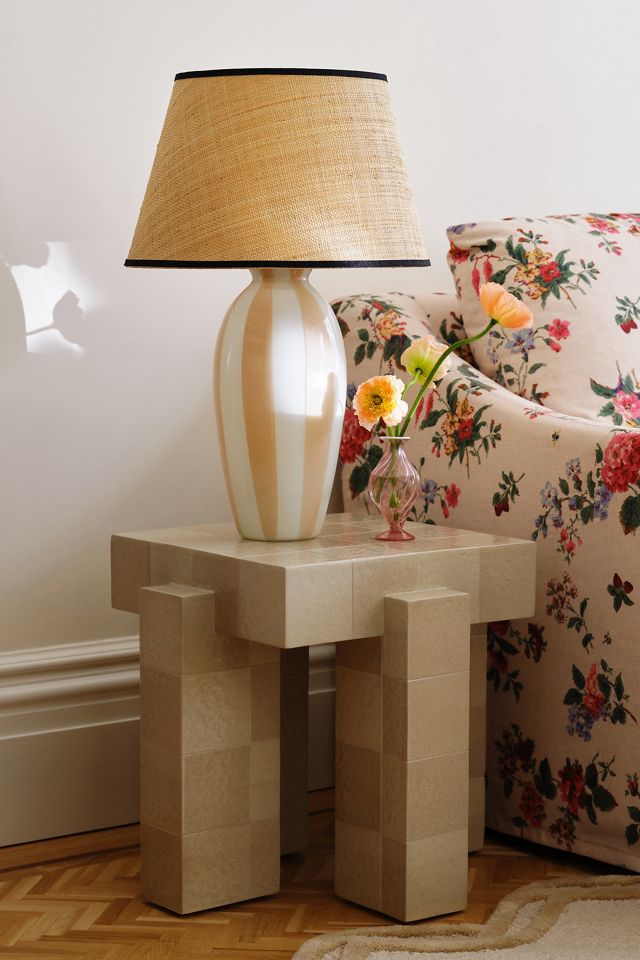 Raffia Tapered Drum Lampshade #4