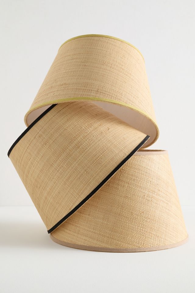 Raffia Tapered Drum Lamp Shade #2