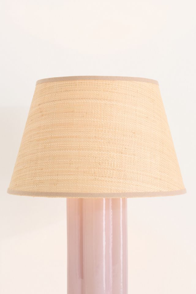 Raffia Tapered Drum Lamp Shade #4