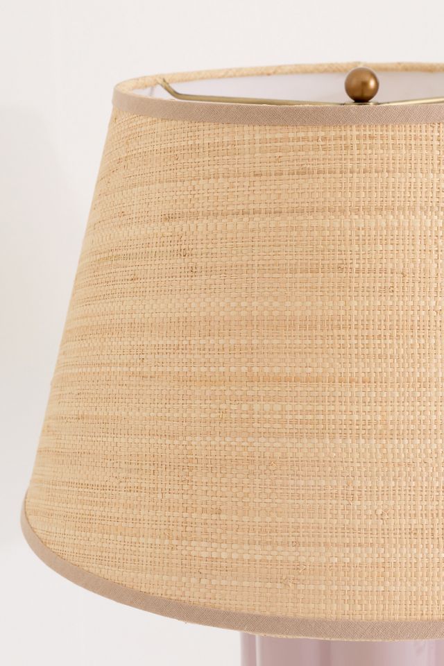 Raffia Tapered Drum Lamp Shade #5