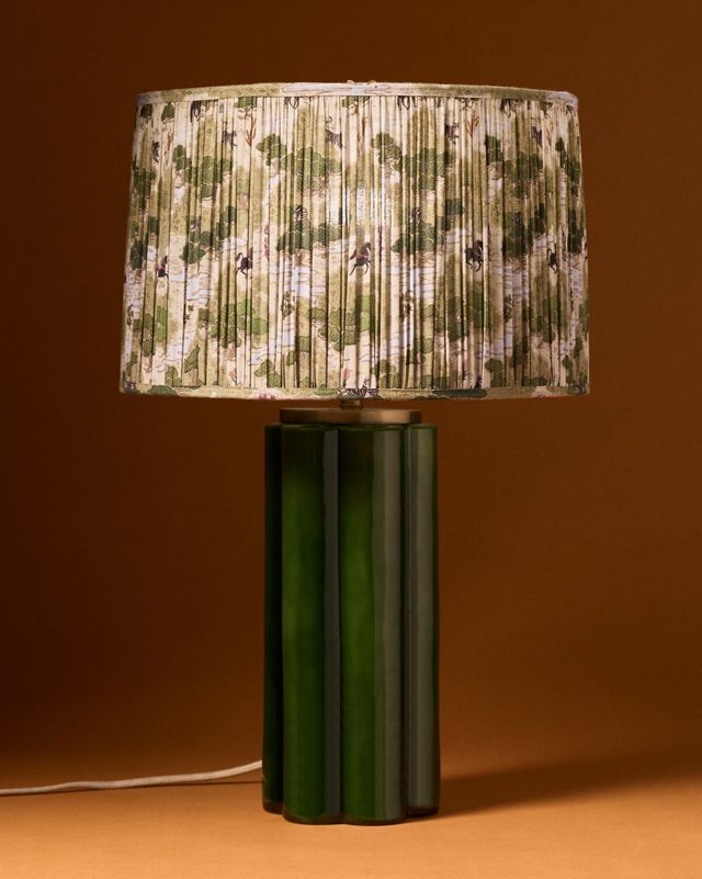 Merve Kahraman Shirred Printed Drum Lampshade #10