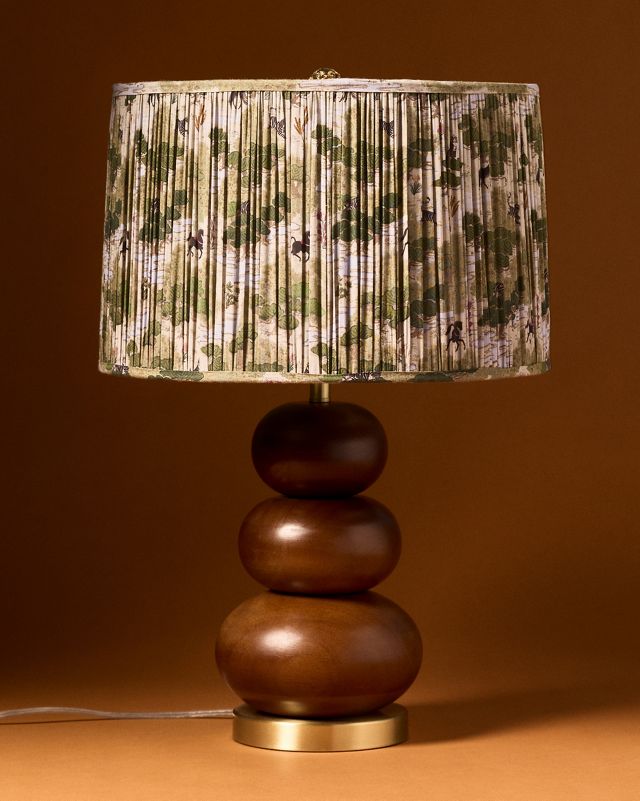 Merve Kahraman Shirred Printed Drum Lampshade #11