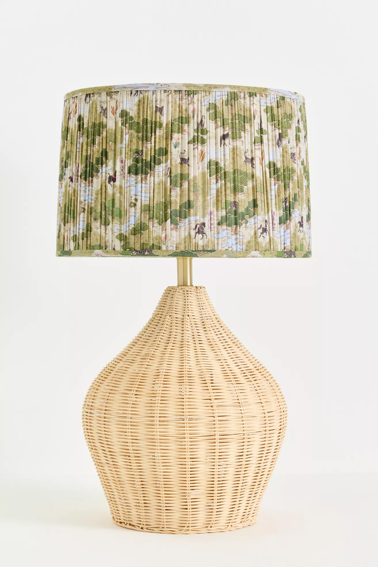Merve Kahraman Ruched Printed Drum Lampshade - thumbnail 5