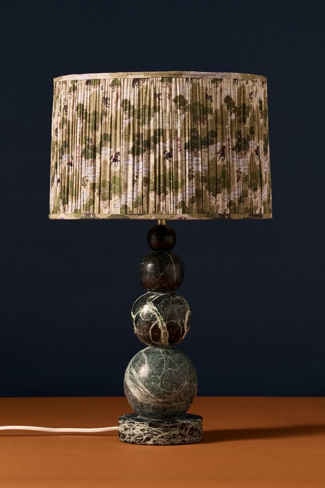 Merve Kahraman Ruched Printed Drum Lampshade #5