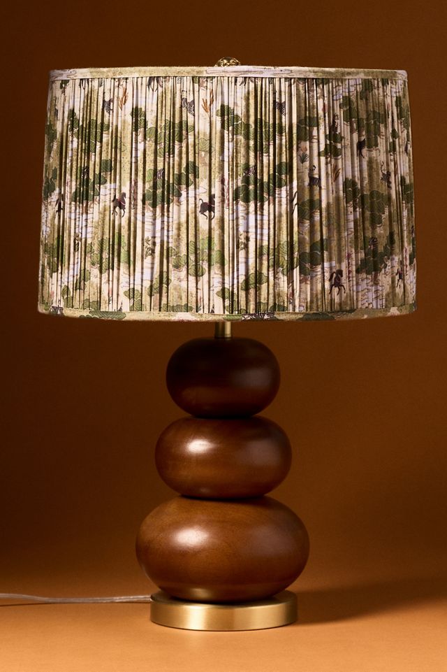 Merve Kahraman Ruched Printed Drum Lampshade #8
