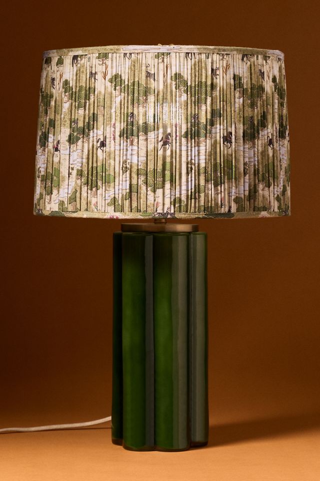 Merve Kahraman Ruched Printed Drum Lampshade #9