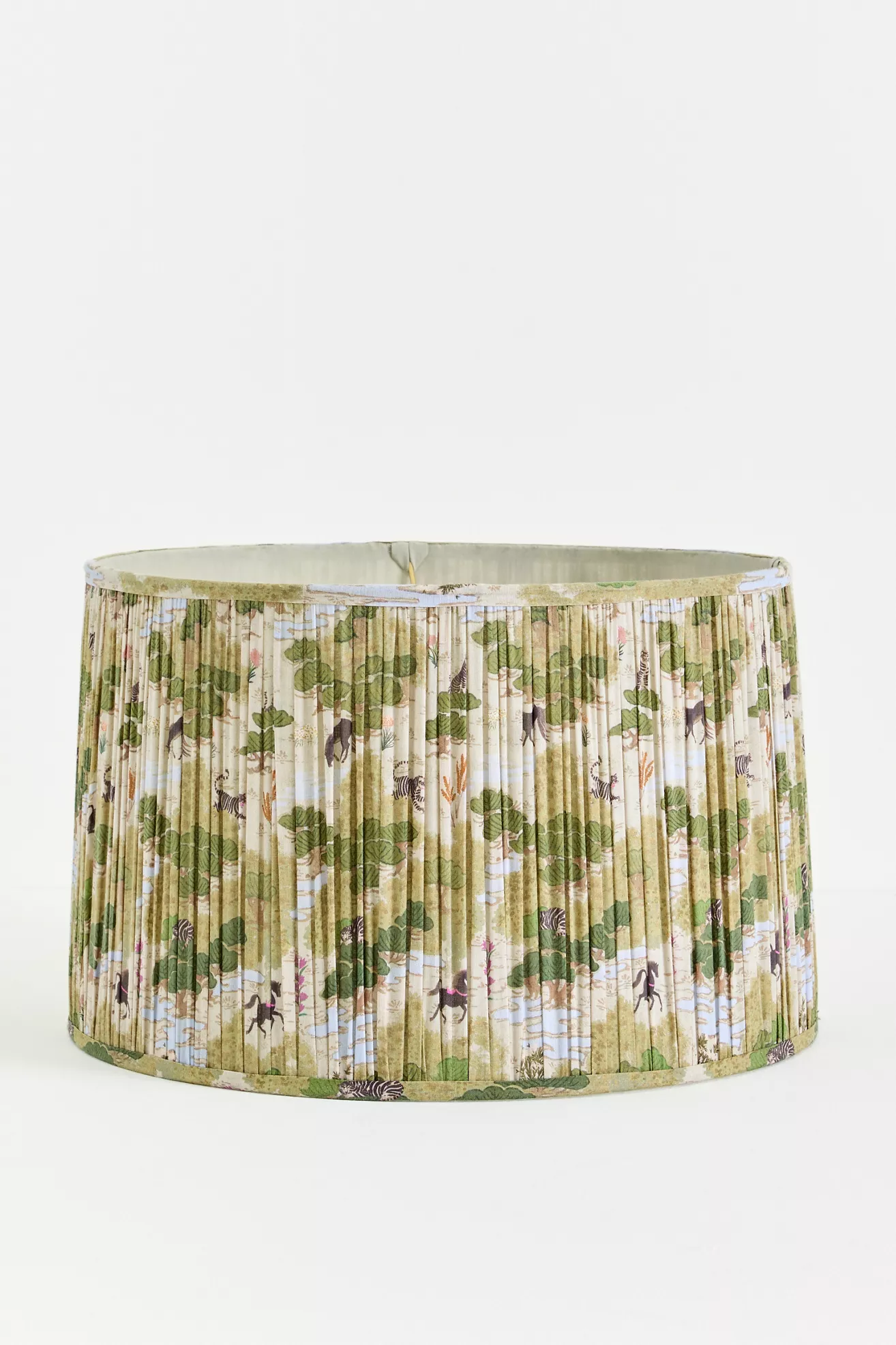 Merve Kahraman Ruched Printed Drum Lampshade - thumbnail 3