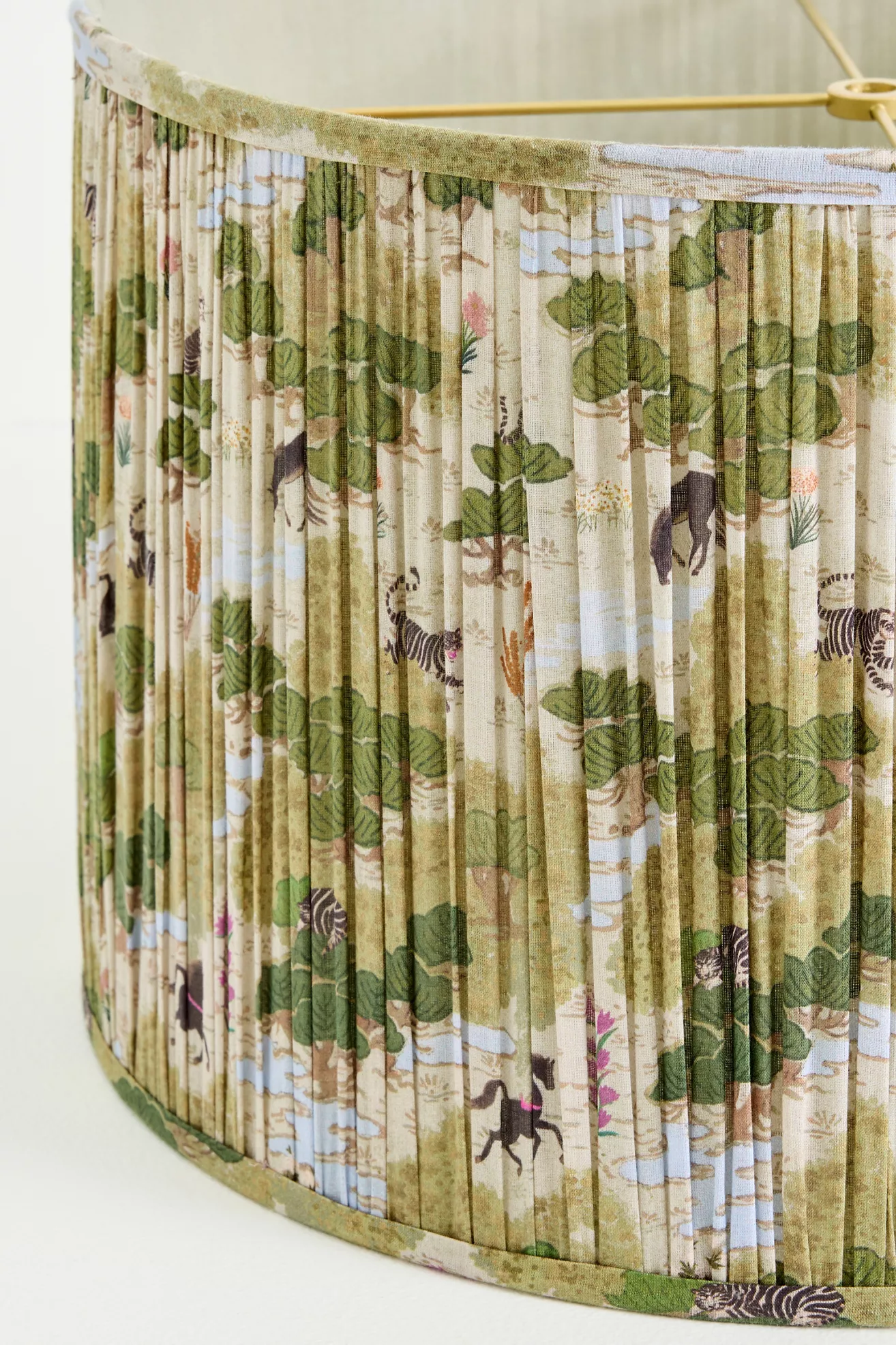 Merve Kahraman Ruched Printed Drum Lampshade - thumbnail 4