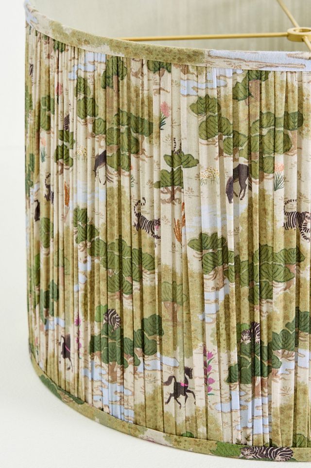 Merve Kahraman Ruched Printed Drum Lampshade #12
