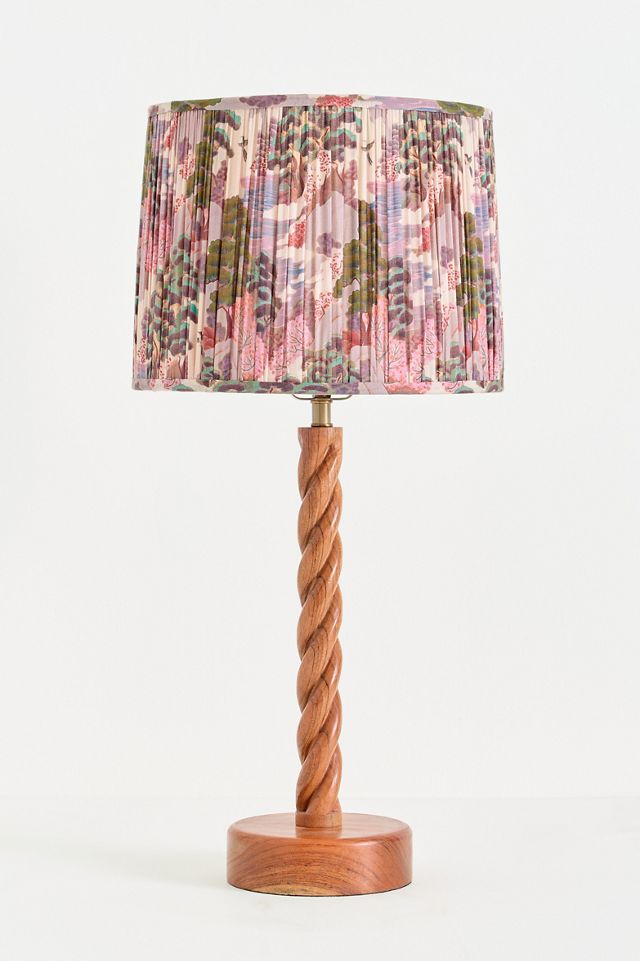 Merve Kahraman Ruched Printed Drum Lampshade #4