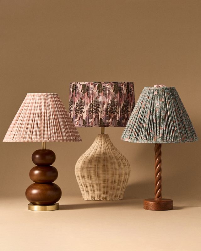 Merve Kahraman Shirred Printed Drum Lampshade #9