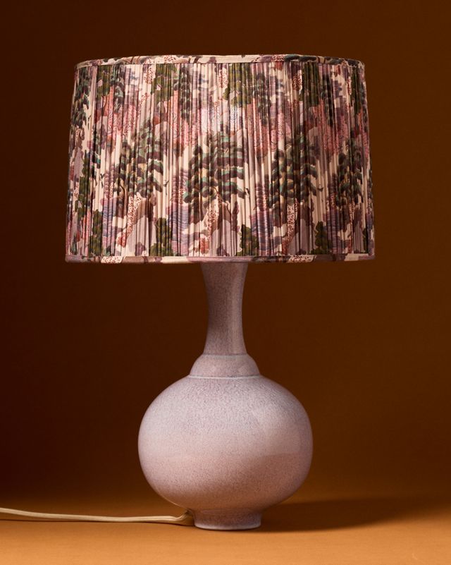 Merve Kahraman Shirred Printed Drum Lampshade #10