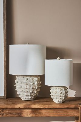 Anthropologie Minka Table Lamp By  In White Size L