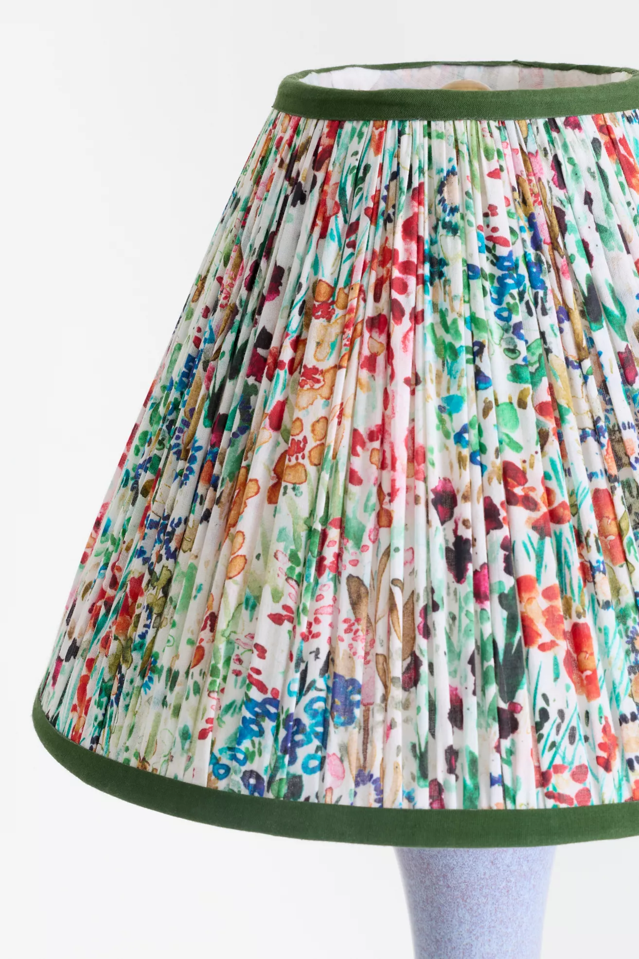 @nestingwithgrace Ruched Cotton Voile Empire Lampshade - thumbnail 5