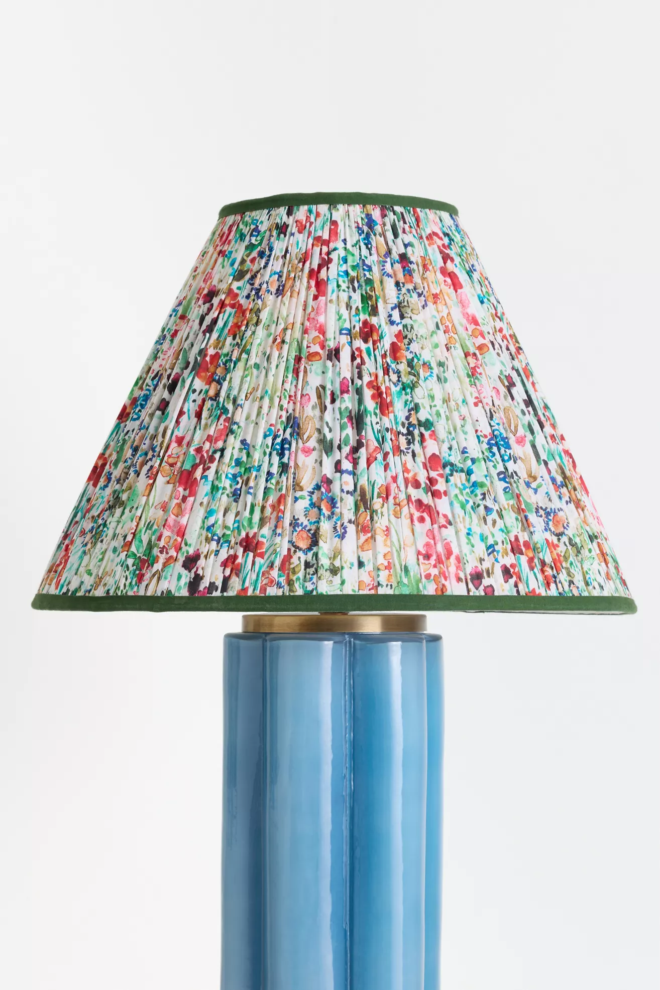 @nestingwithgrace Ruched Cotton Voile Empire Lampshade - thumbnail 6