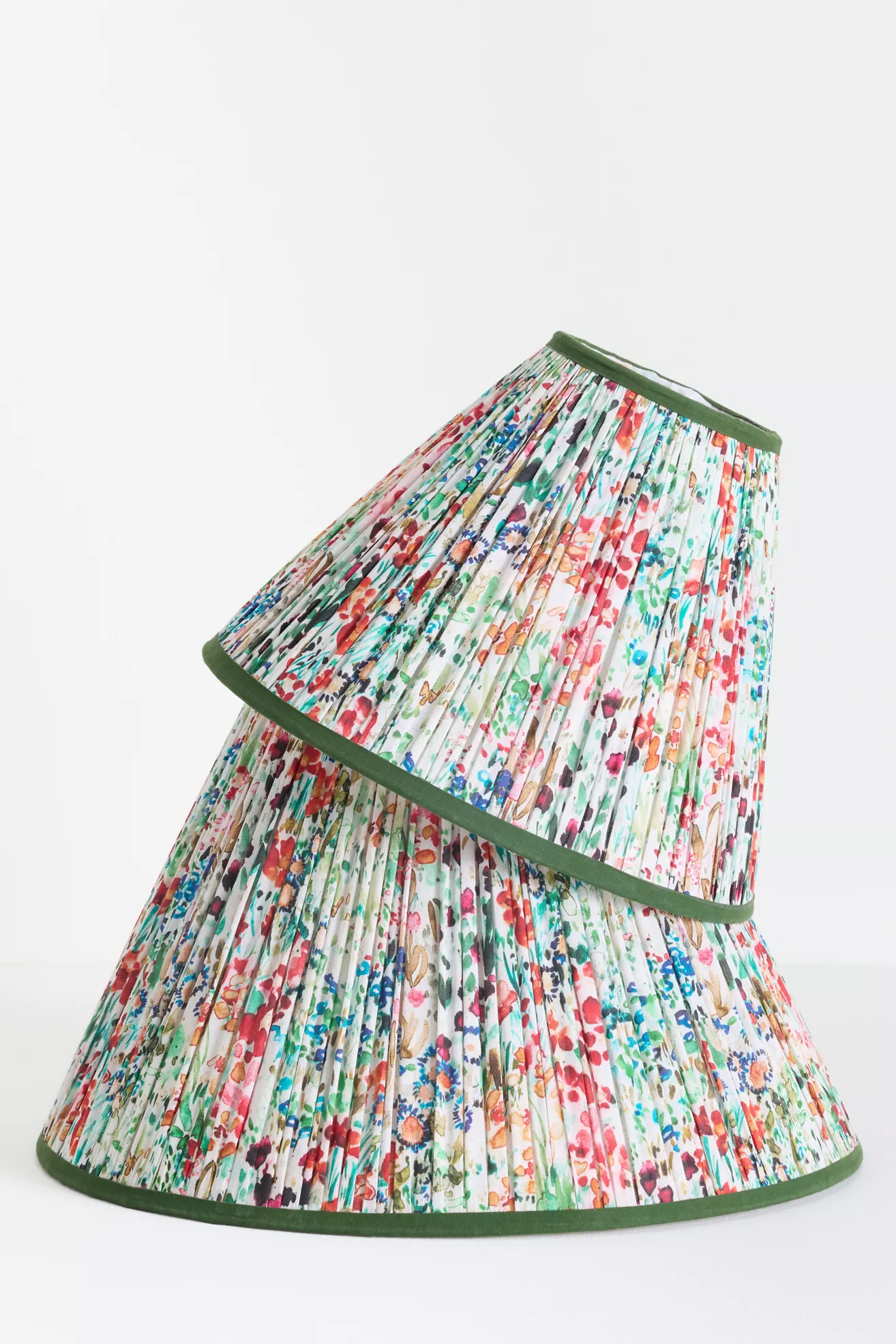 @nestingwithgrace Ruched Cotton Voile Empire Lampshade