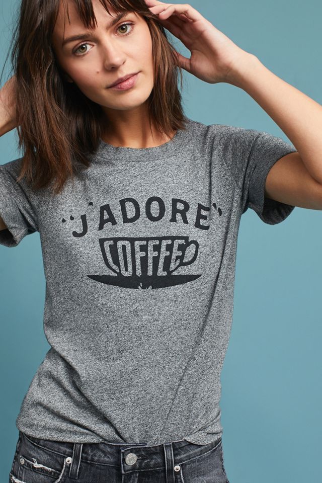 Sol Angeles J'Adore Coffee Graphic Tee