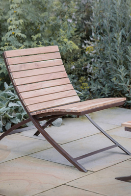 Nkuku Yatin Outdoor Chair In Brown