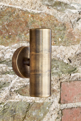 Nkuku Vitla Outdoor Wall Lamp In Metallic