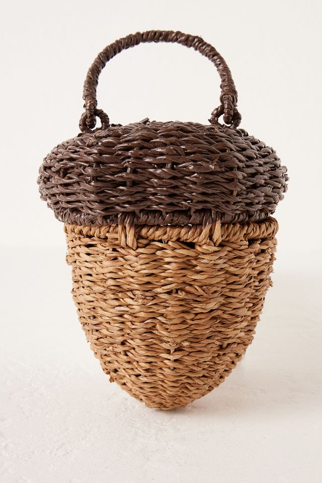 Wicker Bankuan Acorn Decor Storage Basket #1