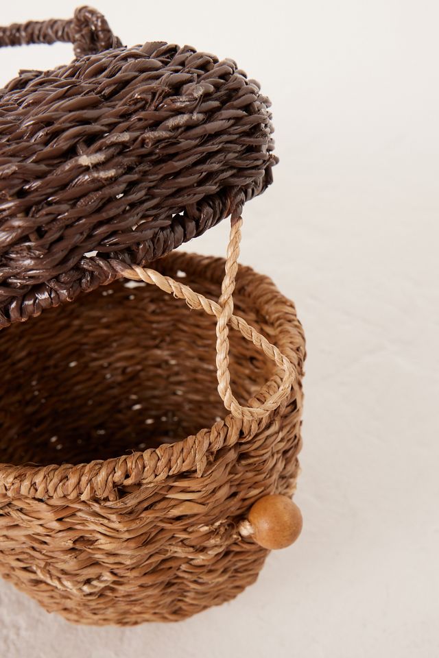 Wicker Bankuan Acorn Decor Storage Basket #3