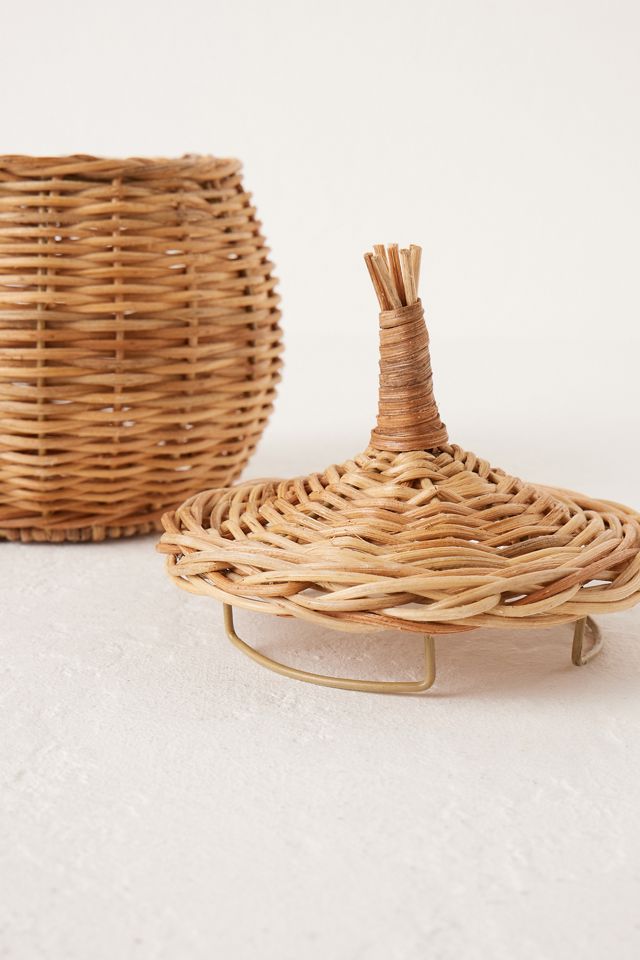 Wicker Round Storage Basket #3