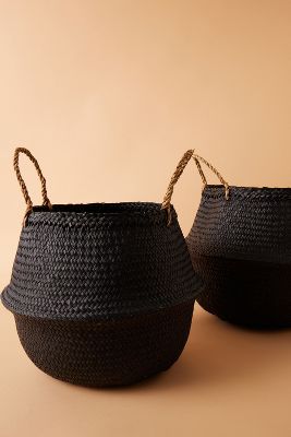 Hand-Woven Seagrass Belly Basket