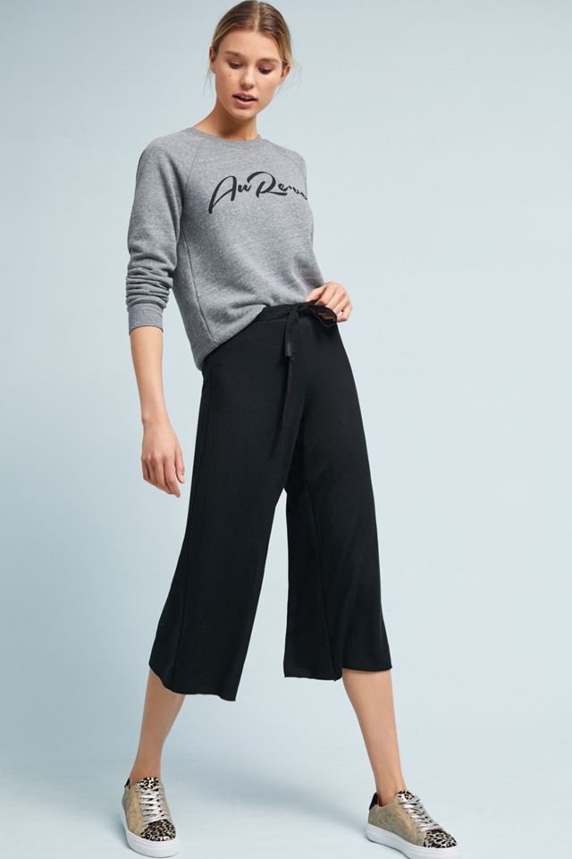 Fleece Wide-Leg Pants